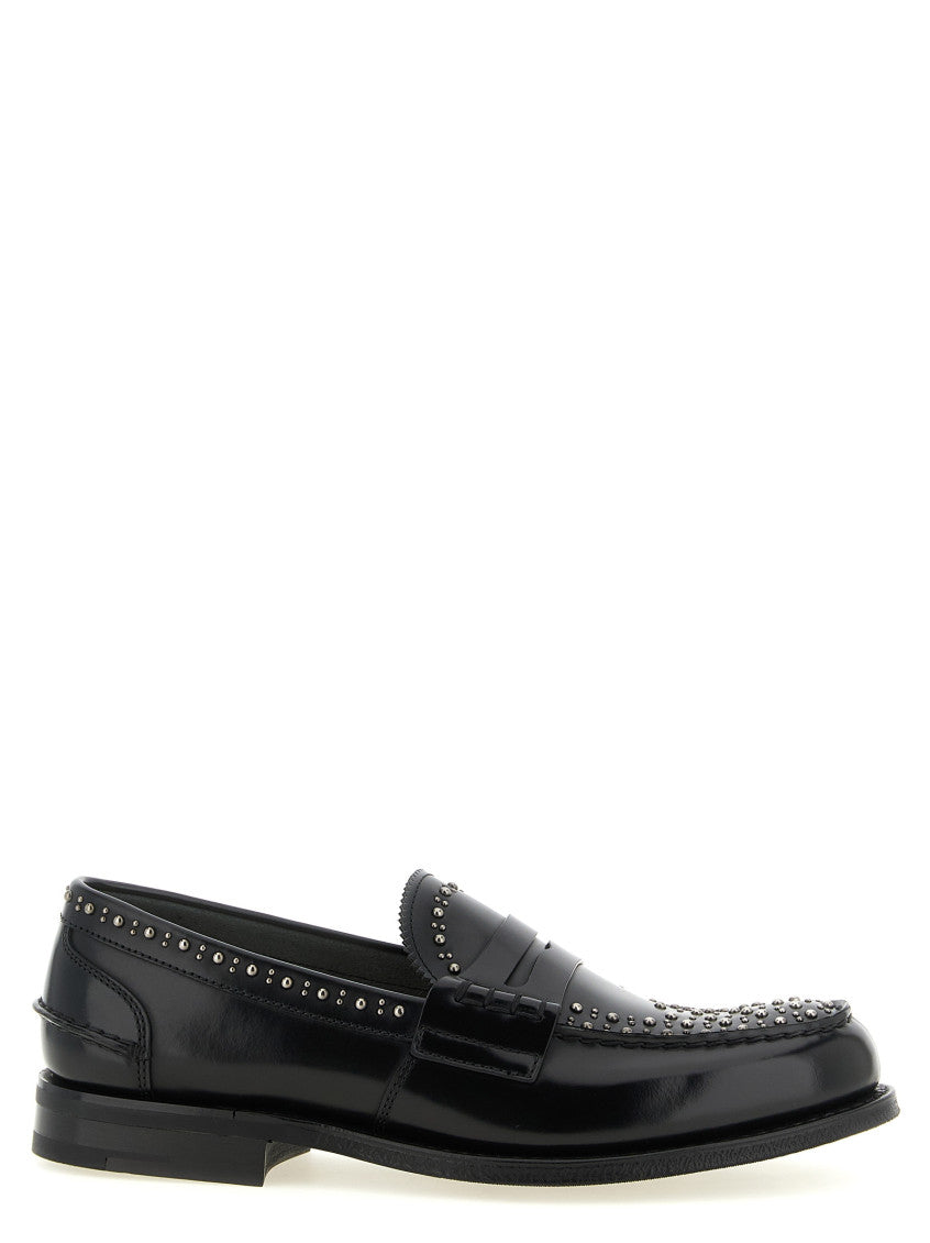 Black Studded Loafers 1