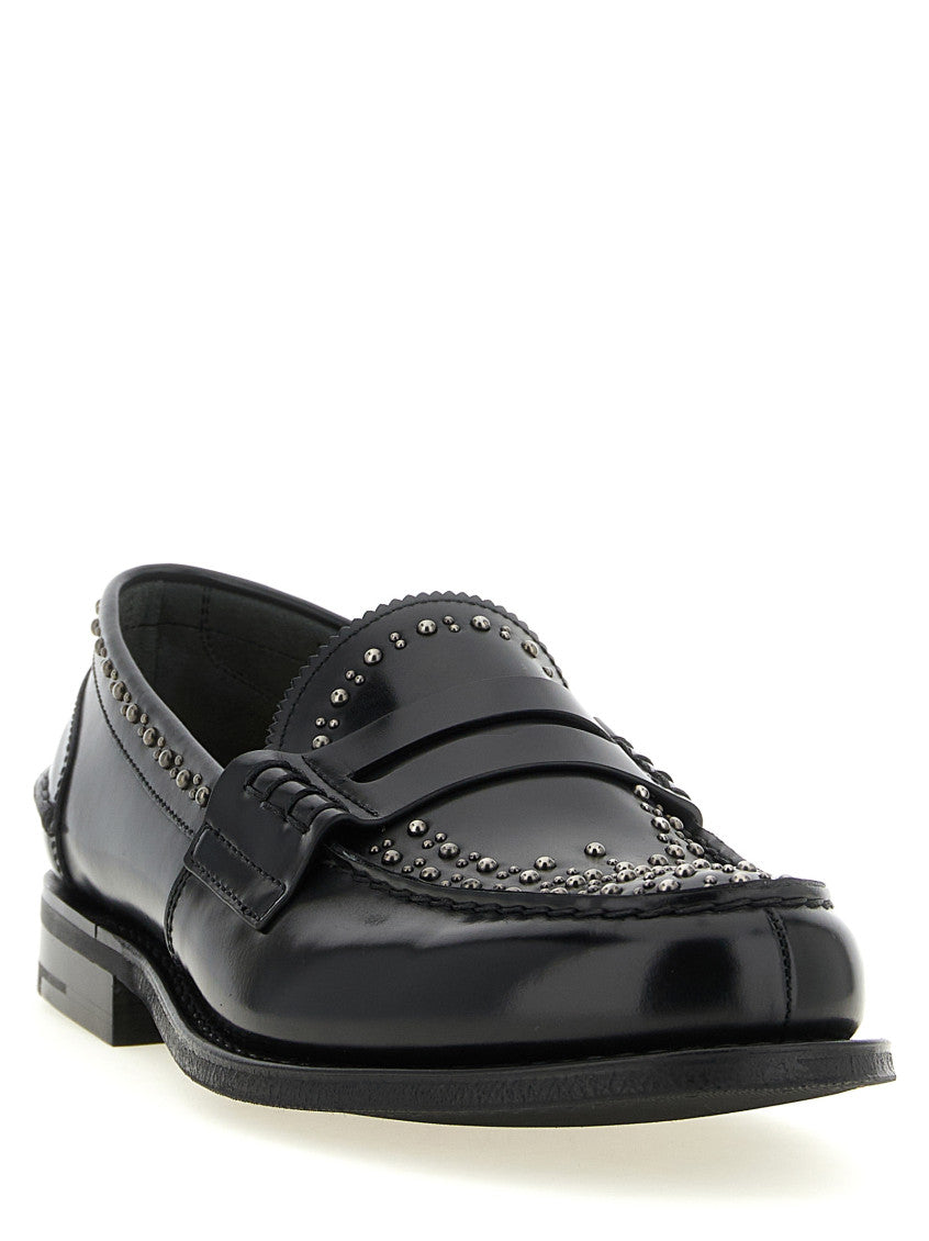 Black Studded Loafers 2