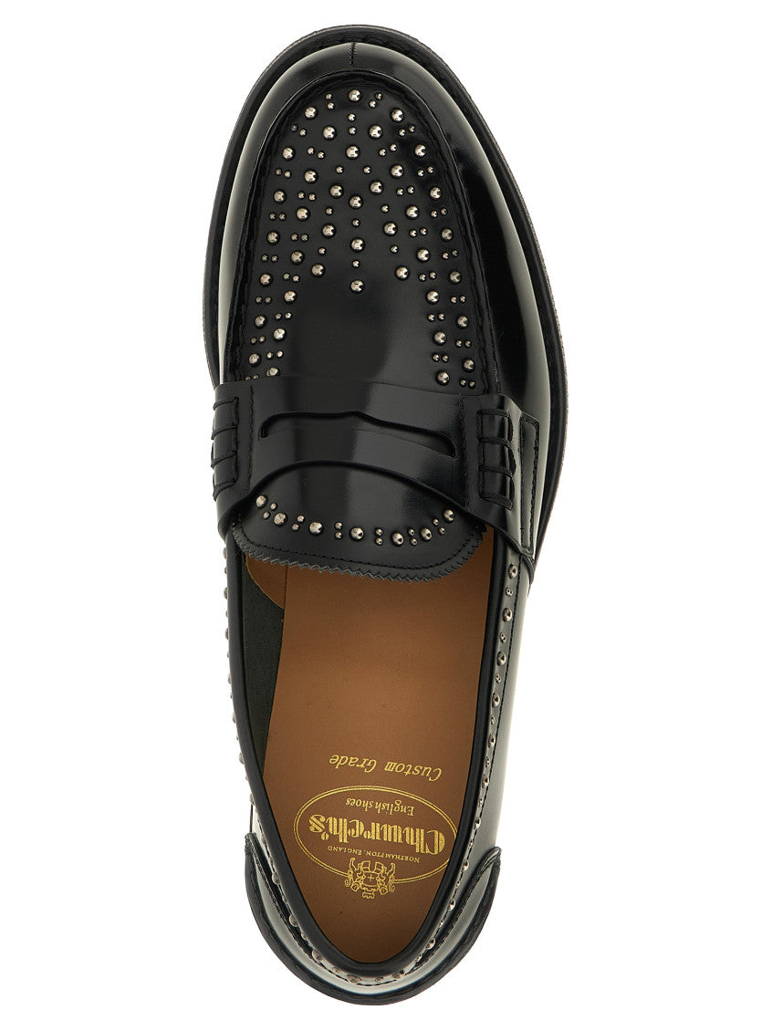 Black Studded Loafers 4