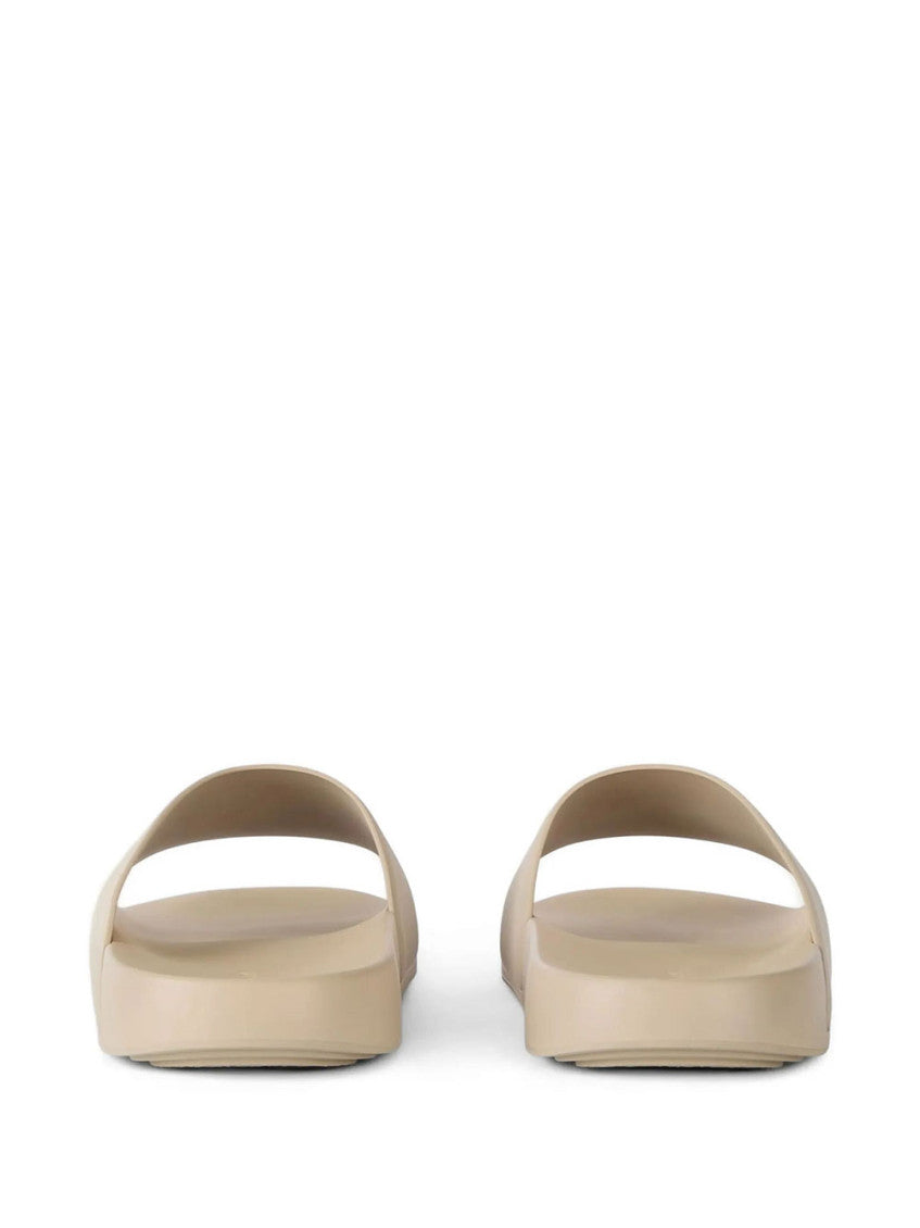 Beige Slip On Slides 4