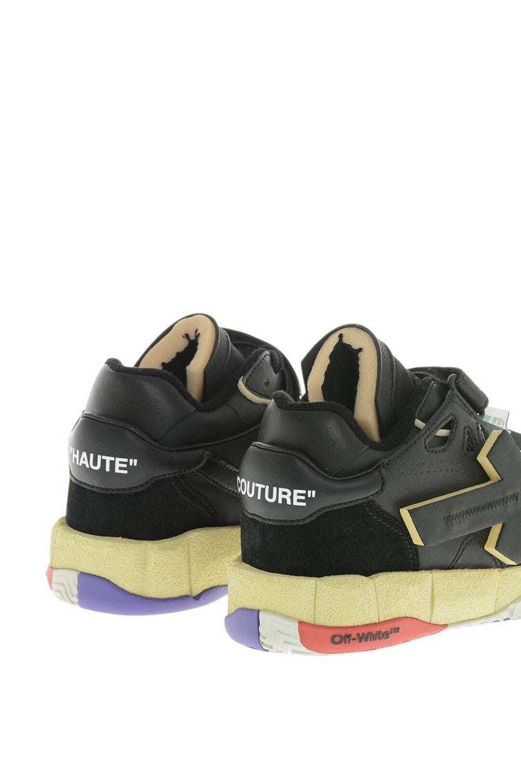 Black Leather Low-Top Sneakers 3