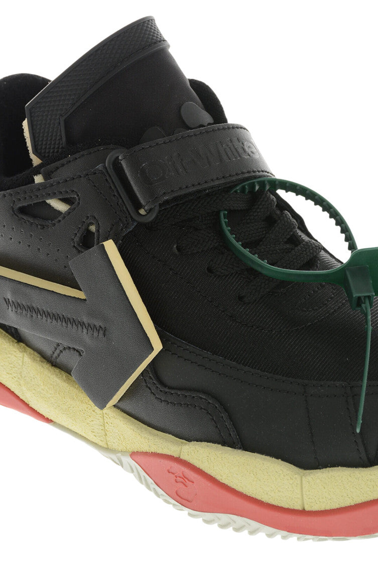 Black Leather Low-Top Sneakers 4