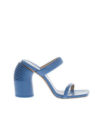 Blue Leather Heels 1