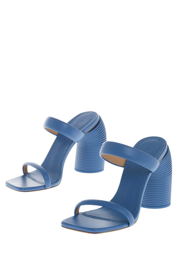 Blue Leather Heels 2