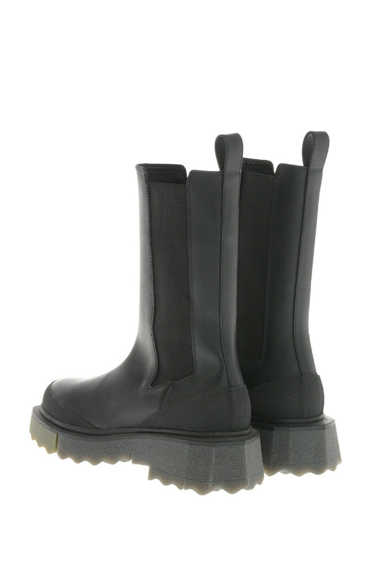 Black Leather Chelsea Boots 3