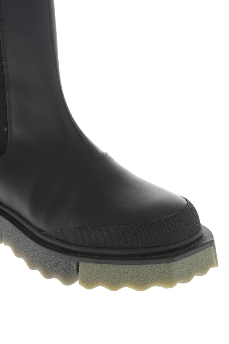 Black Leather Chelsea Boots 4