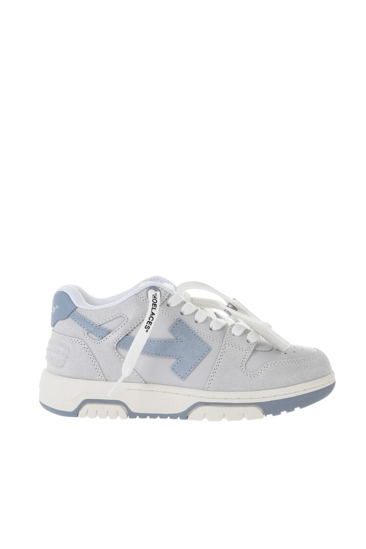 Blue Leather Low-Top Sneakers 1