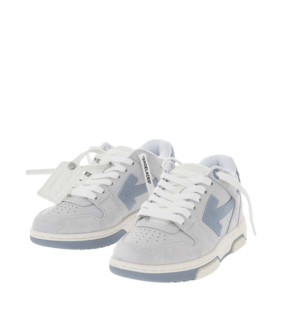 Blue Leather Low-Top Sneakers 2