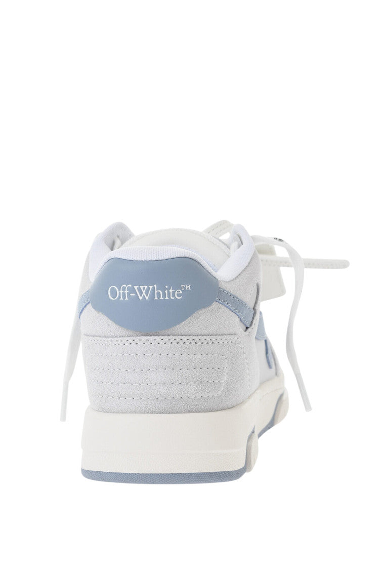 Blue Leather Low-Top Sneakers 3