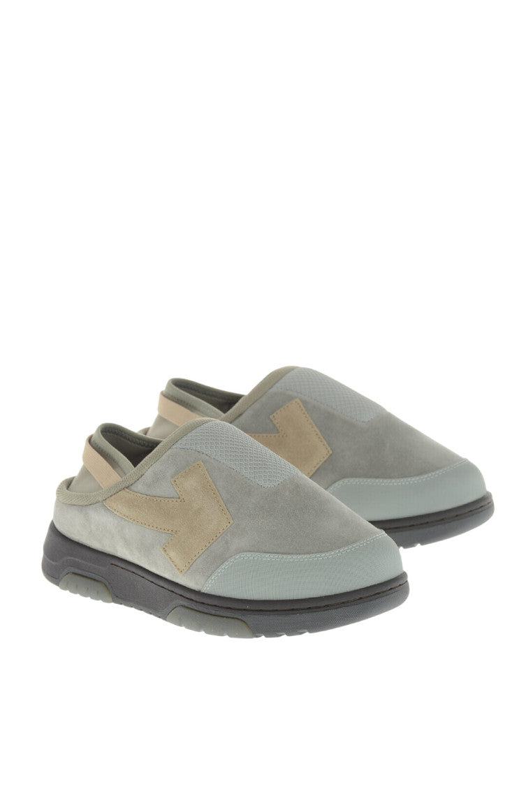Grey Round-toe Mules 2