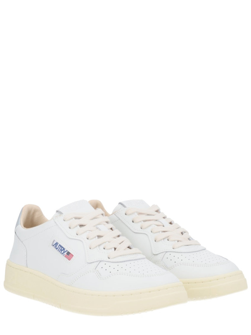 White Color Block Sneakers 2