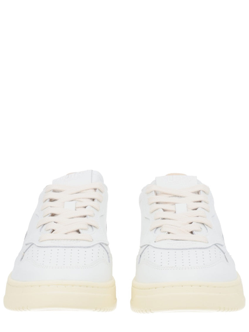 White Color Block Sneakers 4