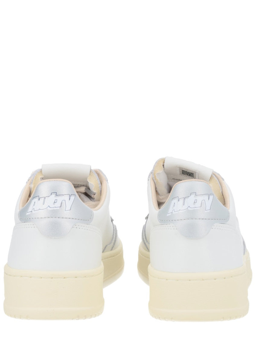 White Color Block Sneakers 5