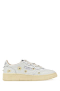 White  Floral Sneakers 1