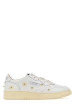 White  Floral Sneakers 1