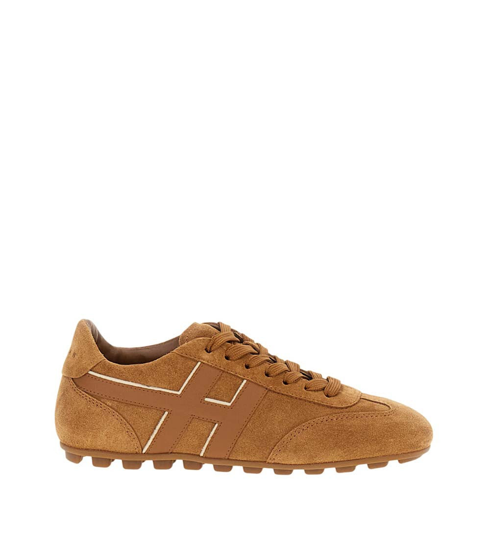 Brown Logo Sneakers 1