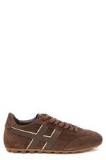 Dark Brown Logo Sneakers 1