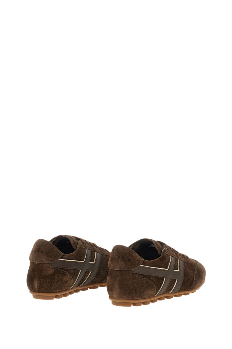 Dark Brown Logo Sneakers 3