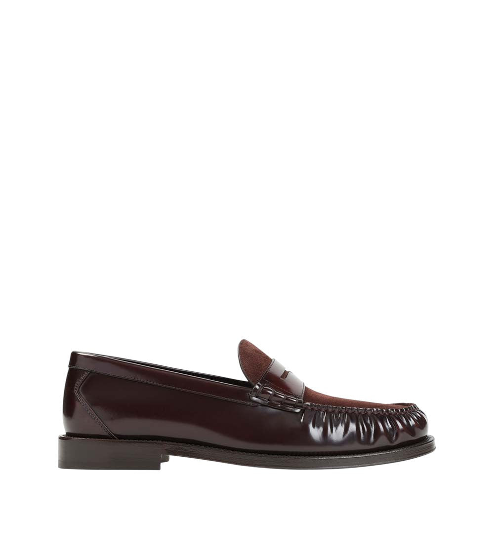Maroon Slip On Loafers 1