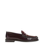 Maroon Slip On Loafers 1