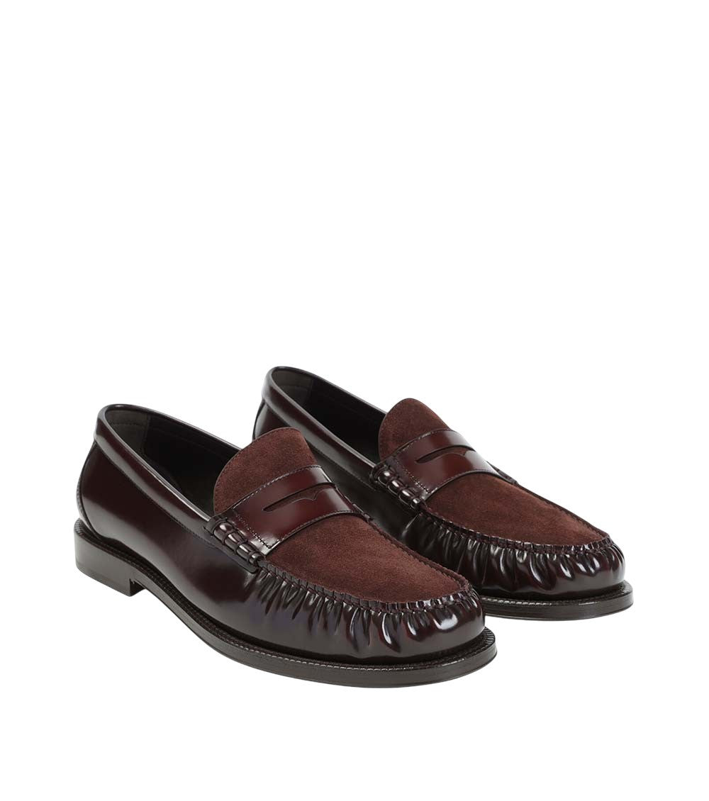 Maroon Slip On Loafers 2