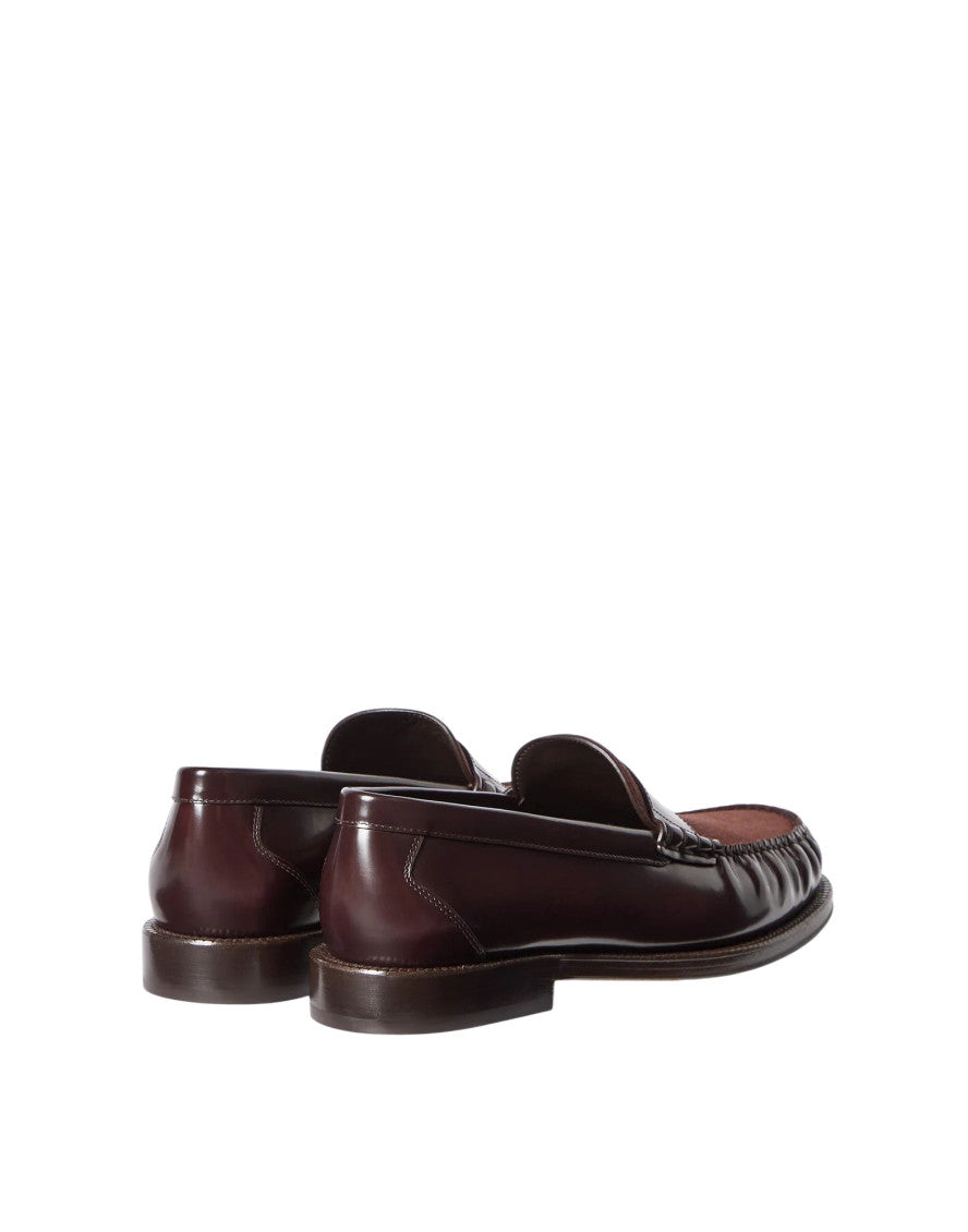 Maroon Slip On Loafers 3