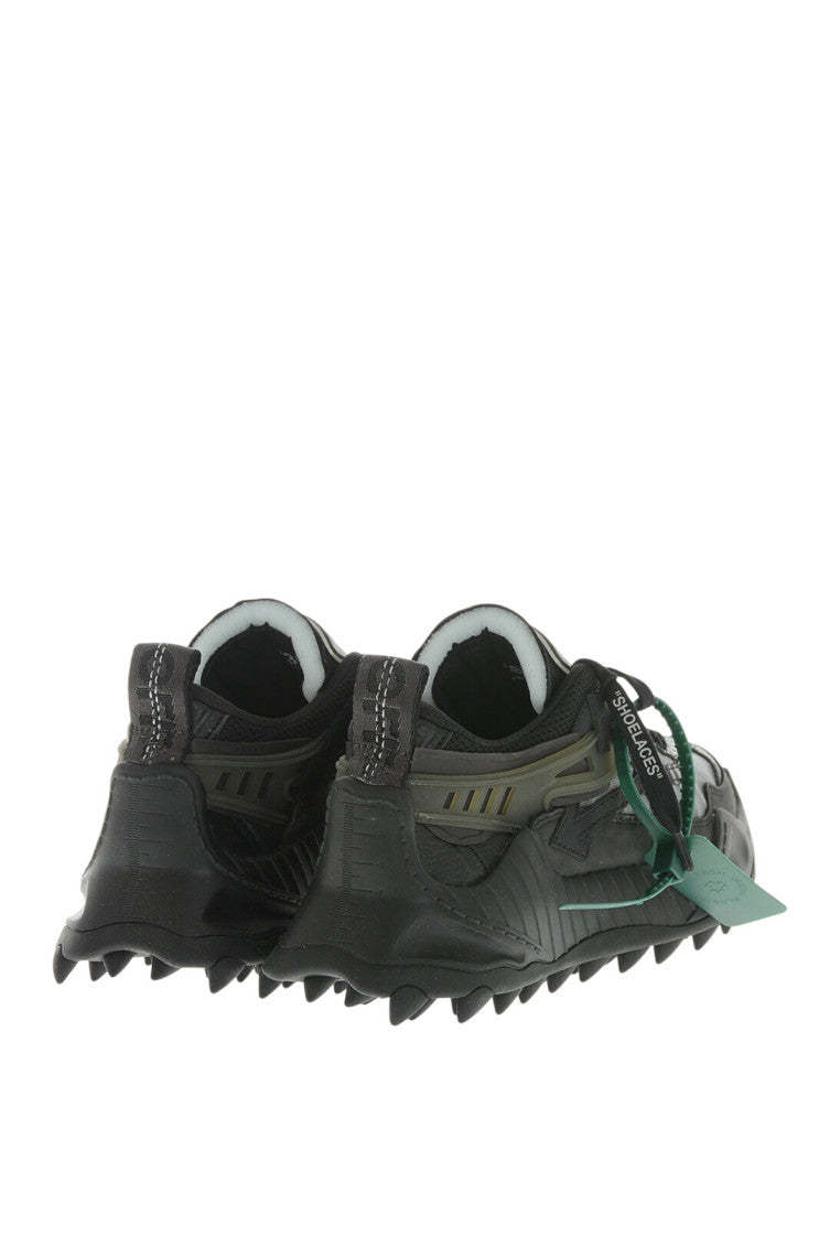 Black Leather Chunky Sneakers 3