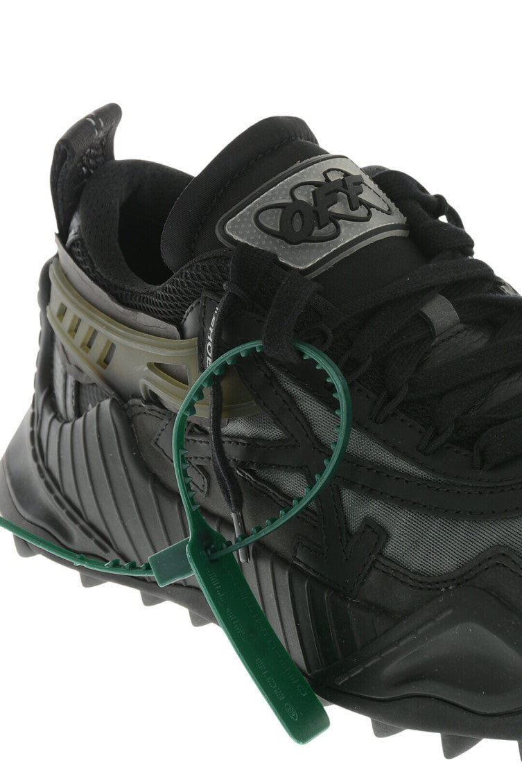Black Leather Chunky Sneakers 4