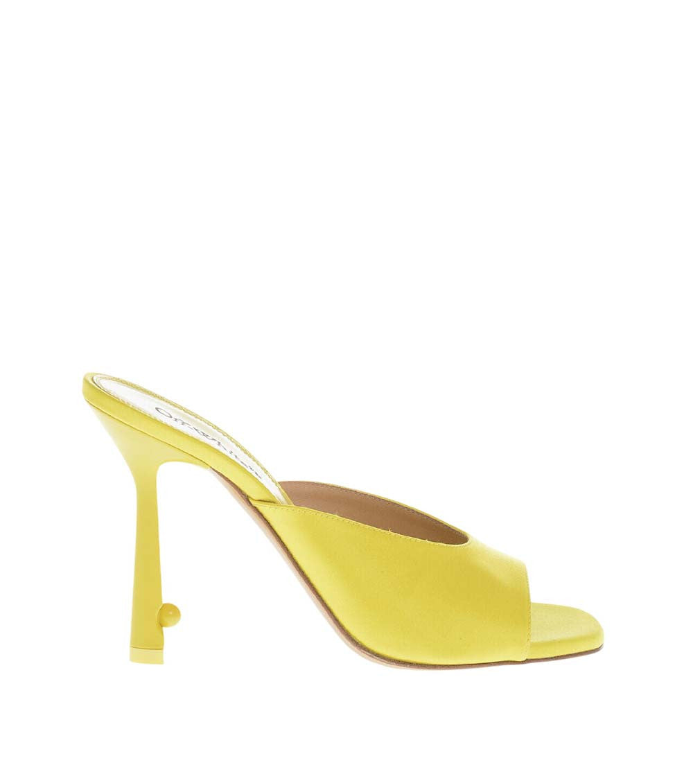 Yellow Slip On Heels 1