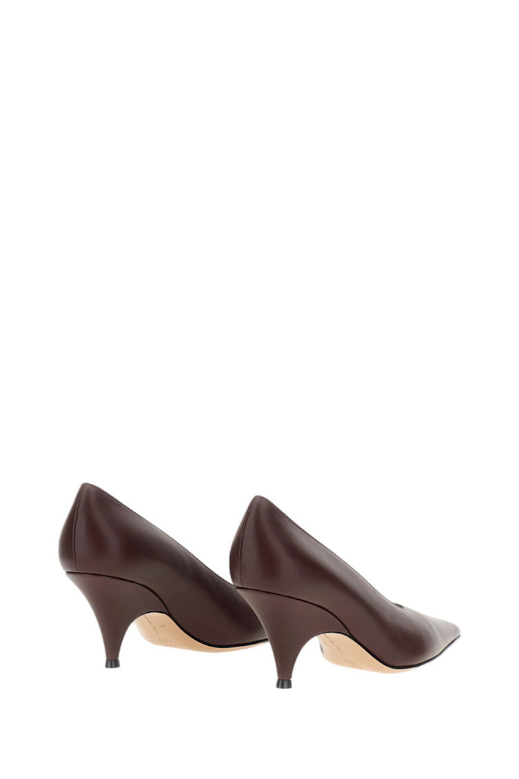 Maroon Slip On Pumps 3