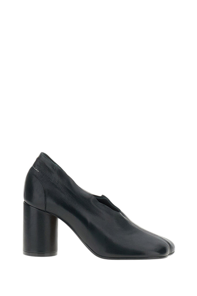 Black Solid Pumps 1