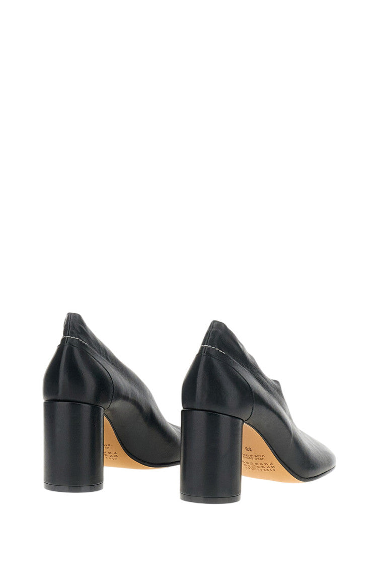 Black Solid Pumps 3