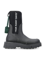 Black Round-toe Boots 1
