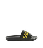 Black Rubber Slides 1