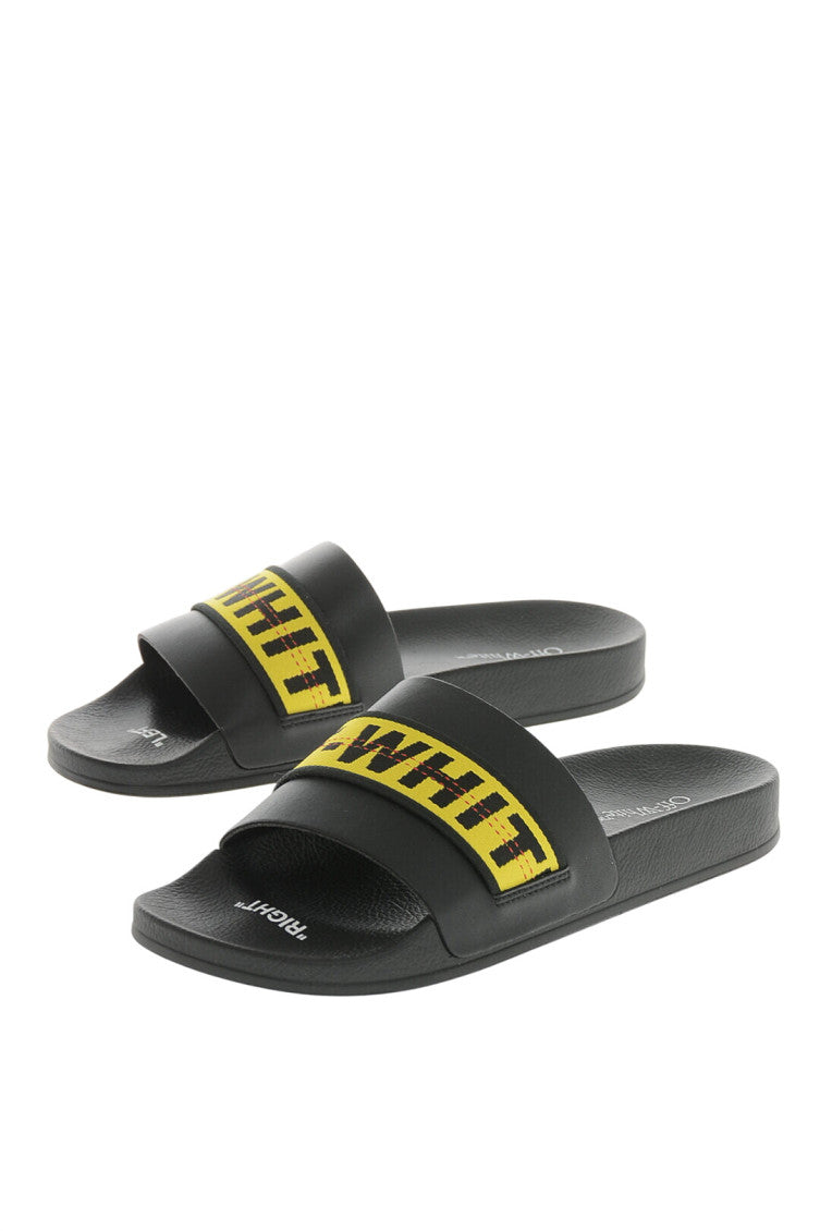 Black Rubber Slides 2