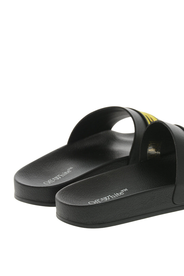 Black Rubber Slides 3