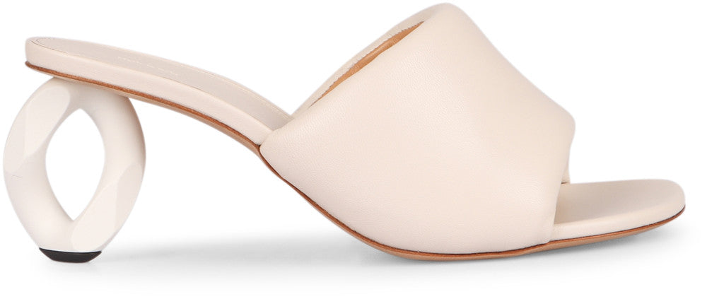 White Leather Mules 2