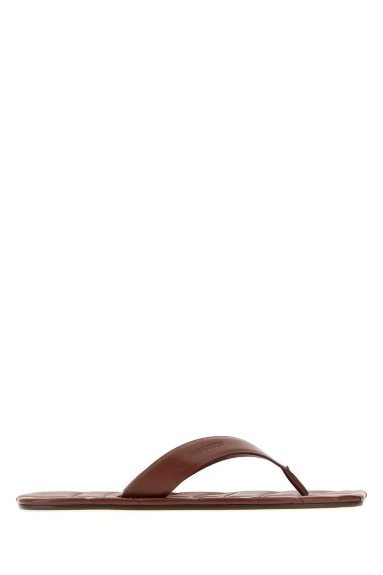 Brown Leather Slippers 1