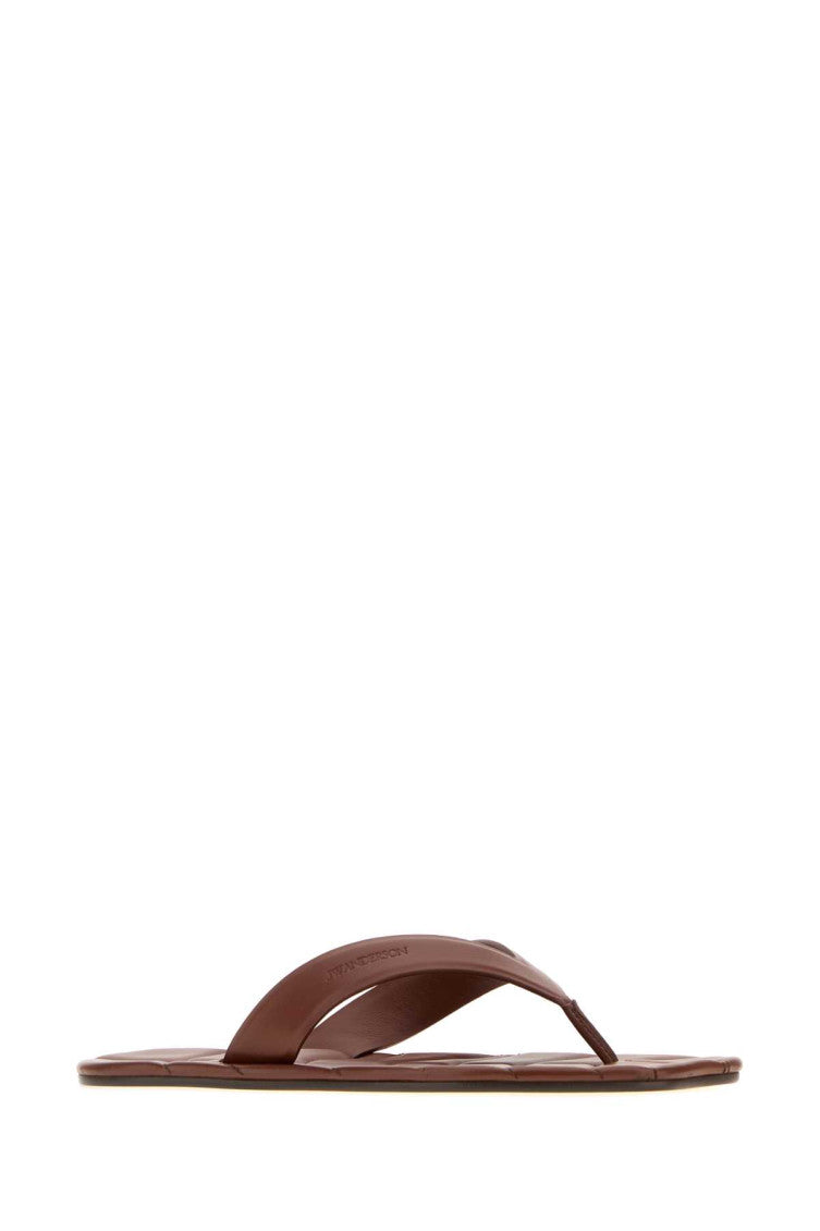 Brown Leather Slippers 2