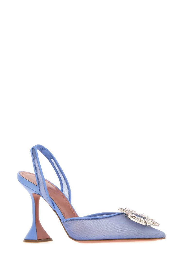 Blue Mesh Begum Pumps 2