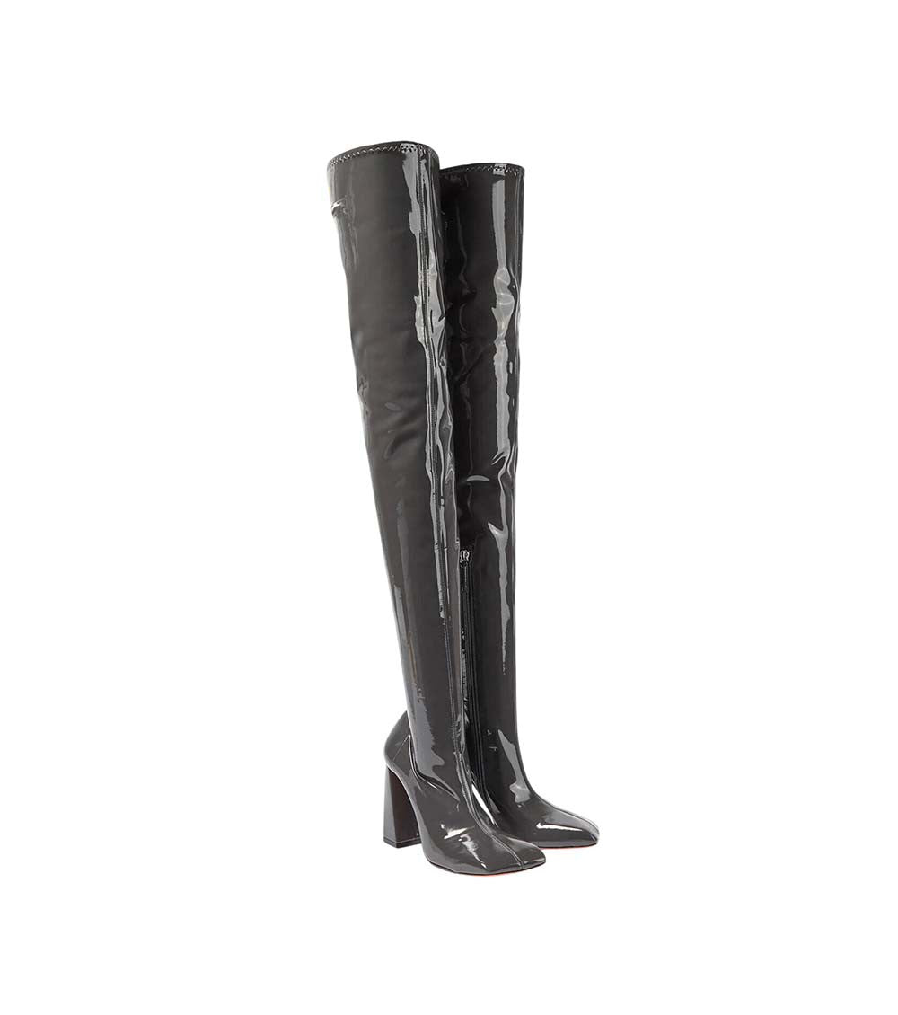 Grey Leather Boots 2