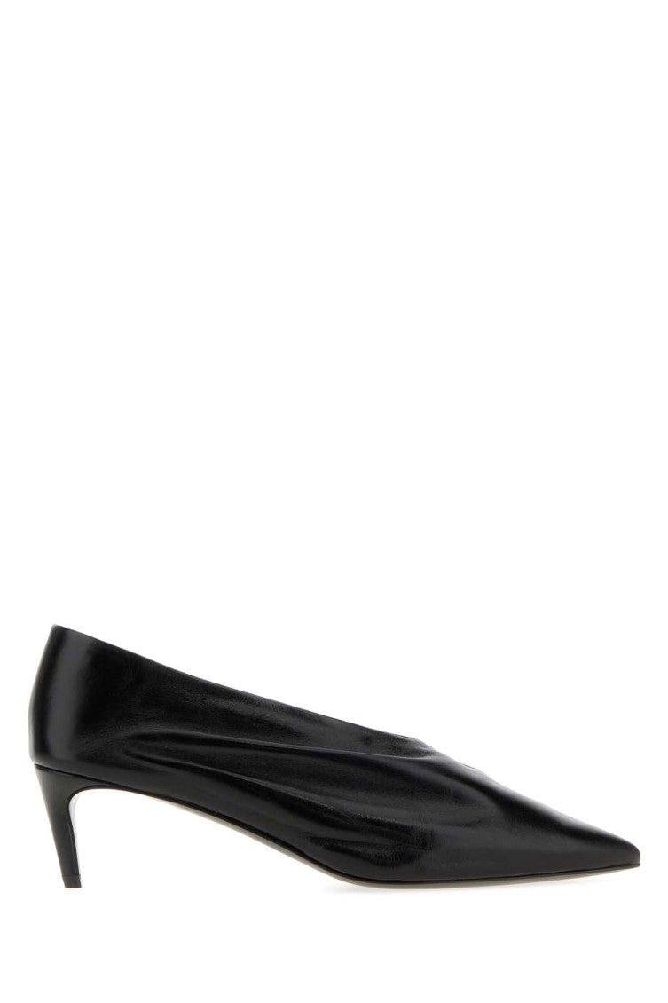 Black Leather Pumps 1
