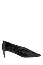 Black Leather Pumps 1