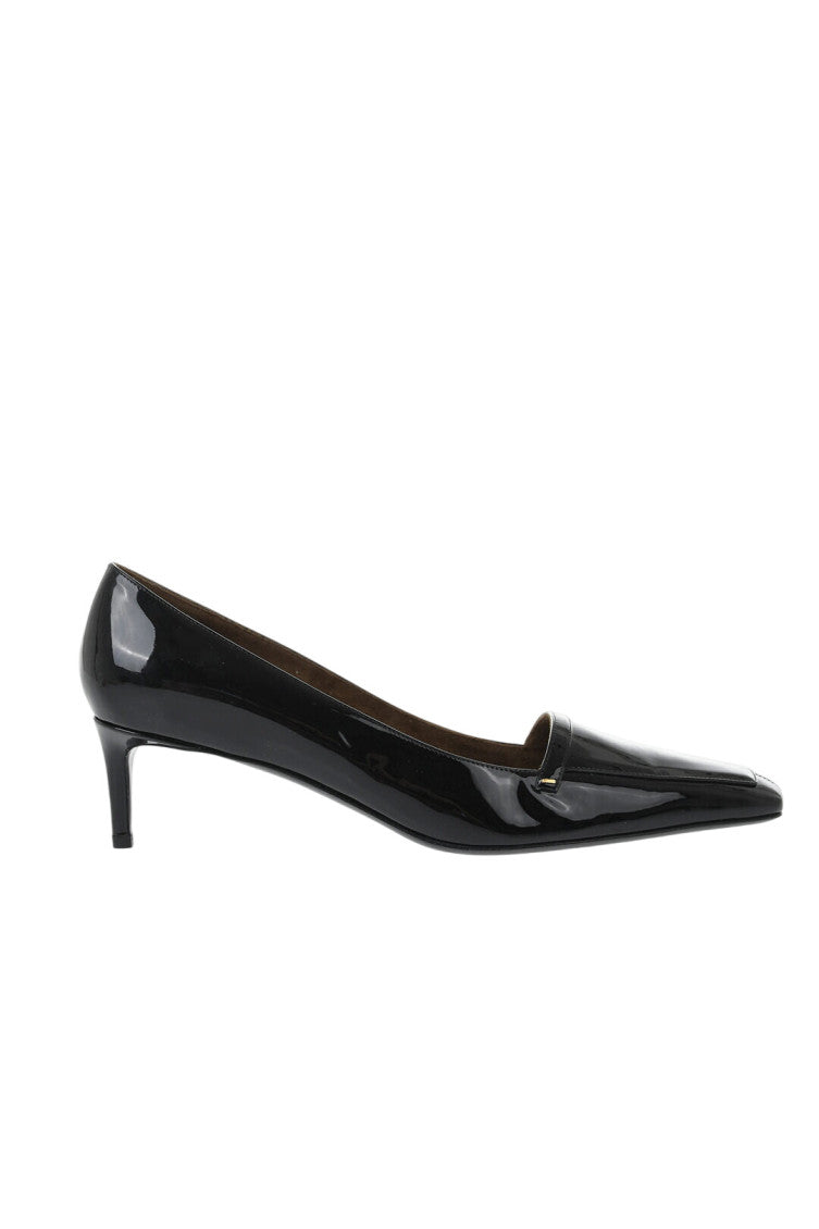Black Leather Pumps 1