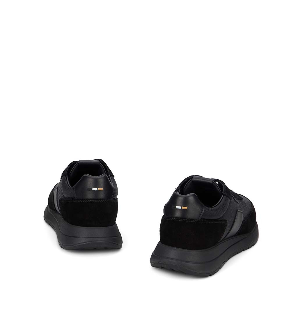 Black Logo Low-Top Sneakers 2