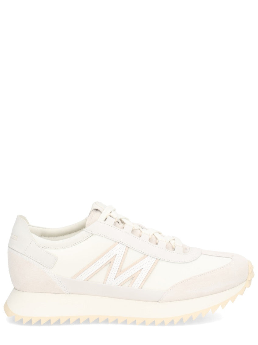 White Logo Lace-up Sneakers 1