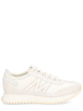 White Logo Lace-up Sneakers 1