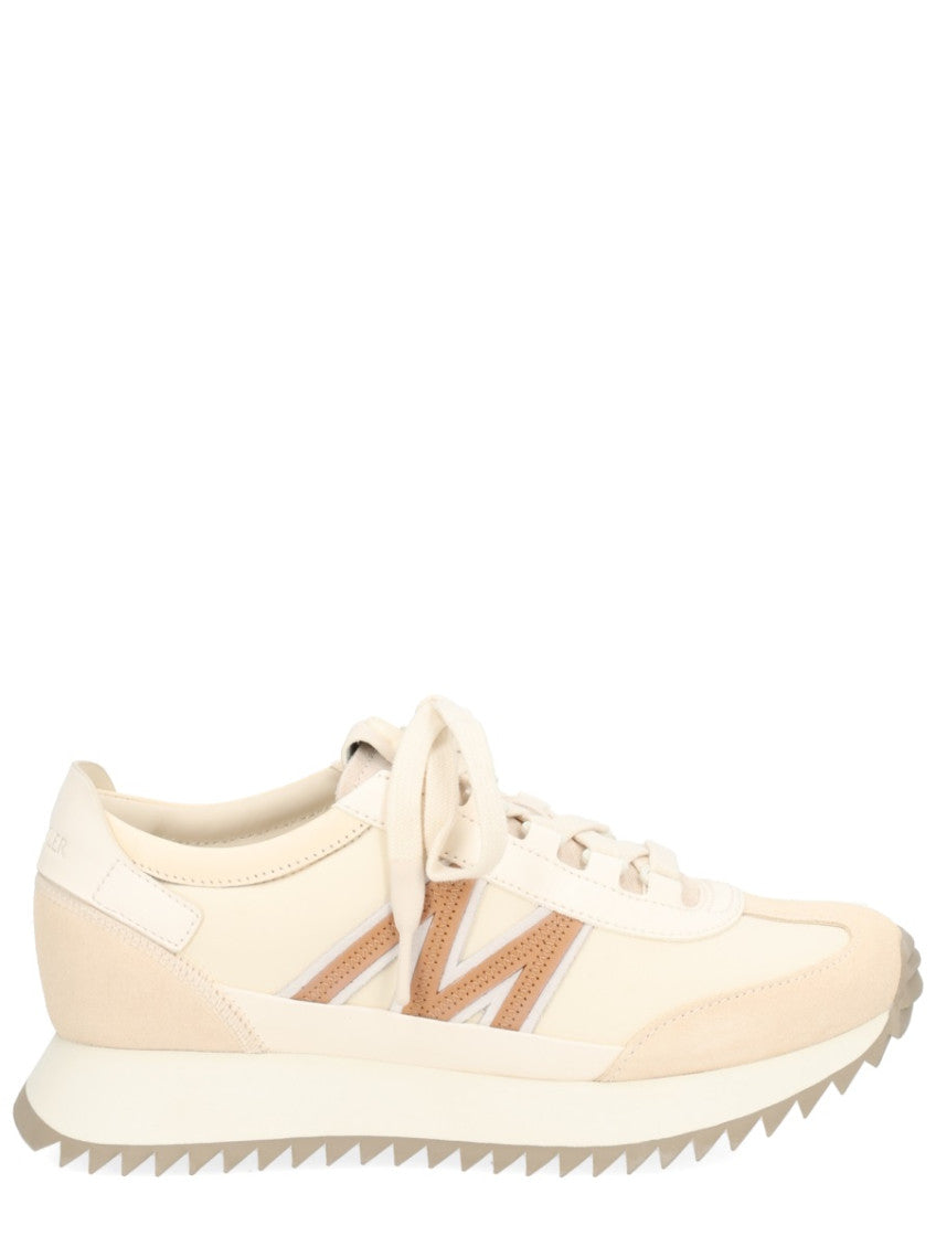 White Color-Block Sneakers 1