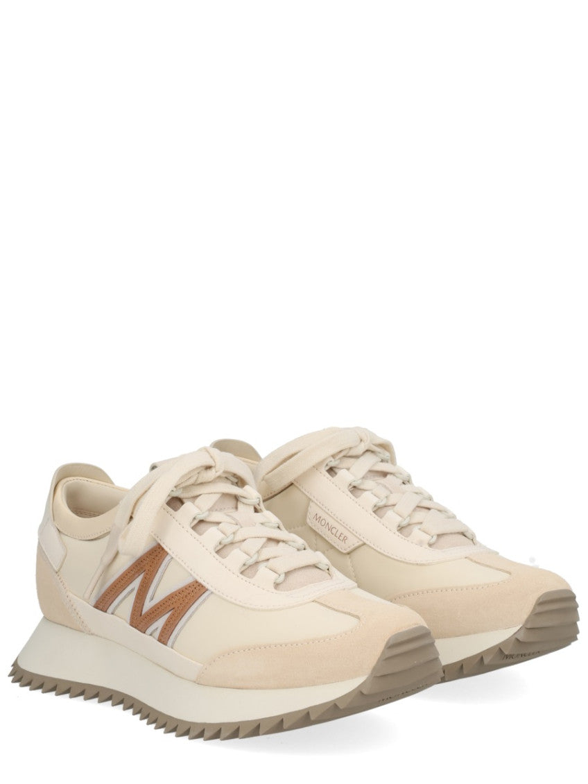 White Color-Block Sneakers 2