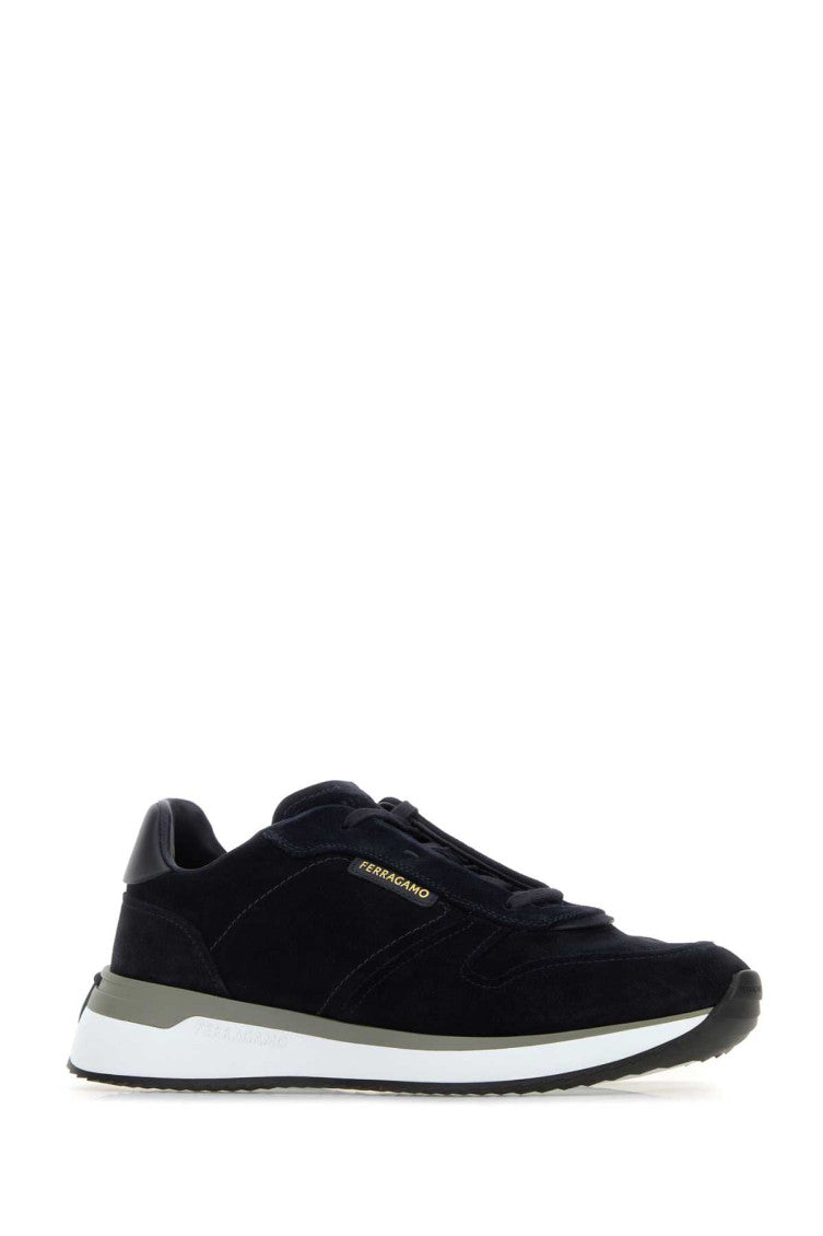 Navy Blue Logo Sneakers 2